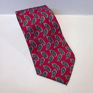 Vintage Isaco Chili Pepper Silk Neck Tie-Handmade-Novelty Print-Fathers Day